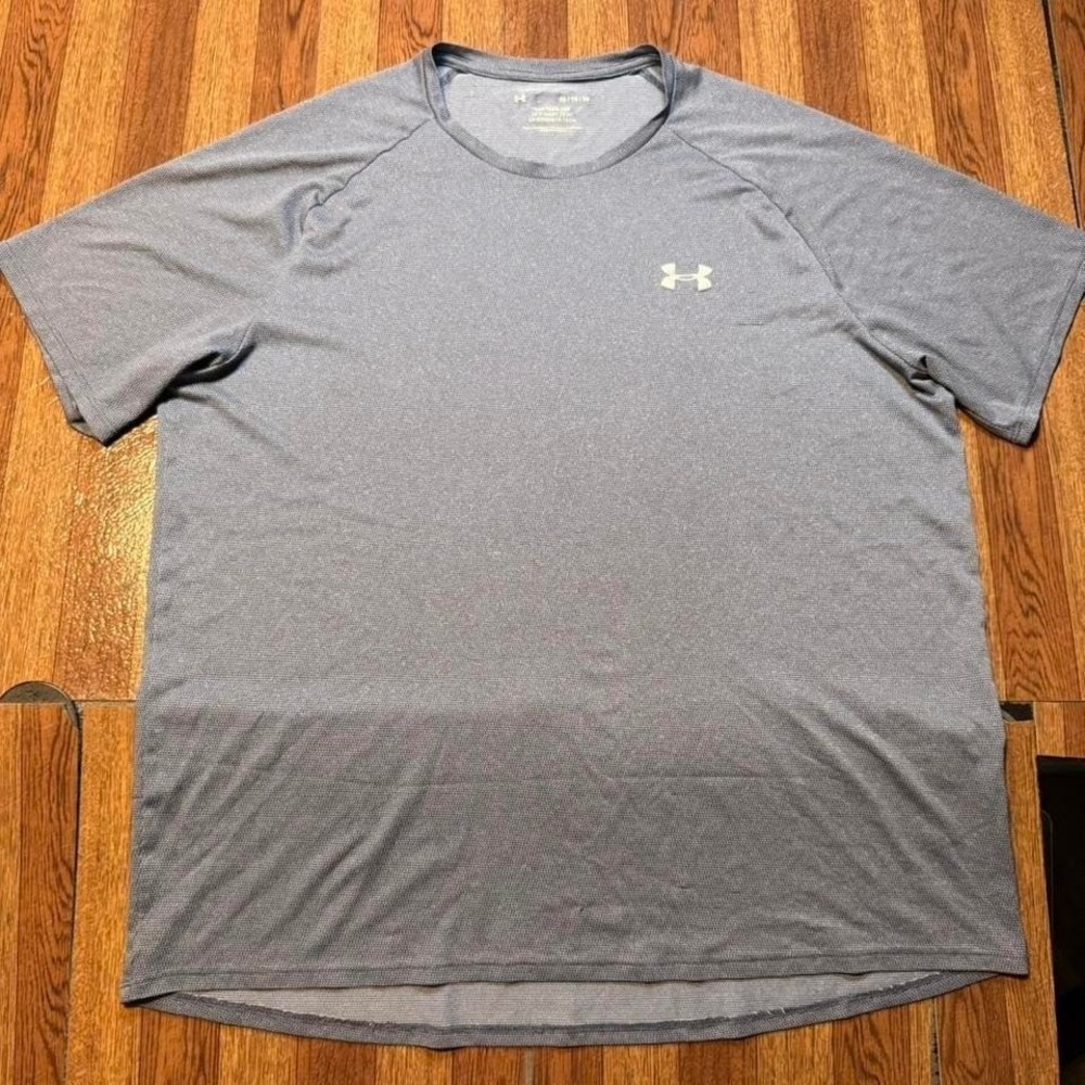 Under Armour Blue Tech Retro Sportswear Running Train Shirt XL‎
